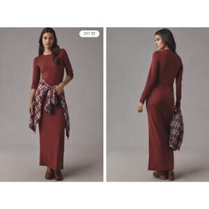 NWT Reformation Tommie Knit Maxi Dress Size XS Wine #NB503